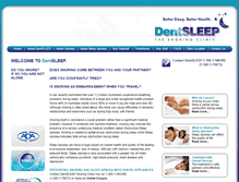 Tablet Screenshot of dentsleep.com.au